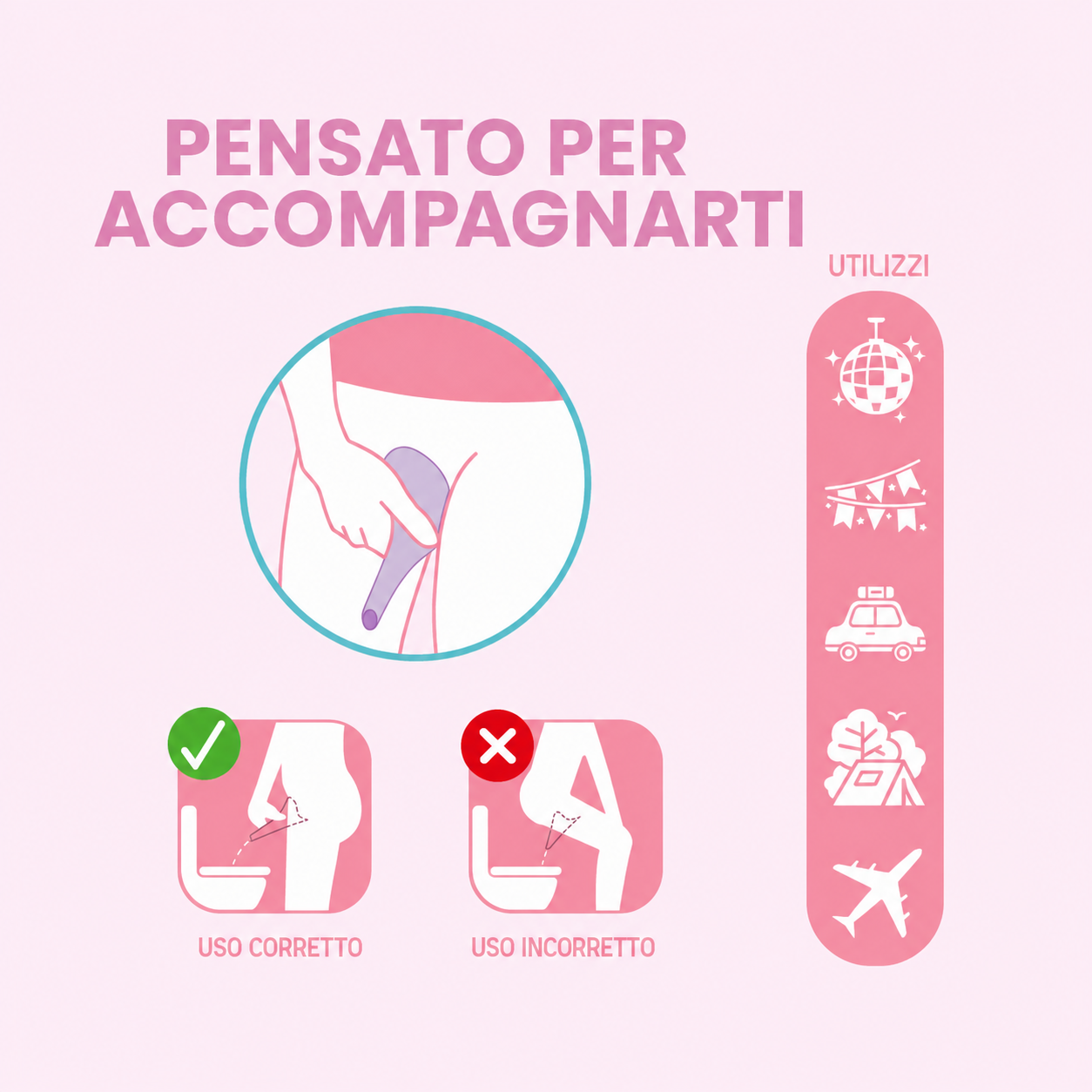 GoFlow – Orinatoio Portatile Monouso da Viaggio