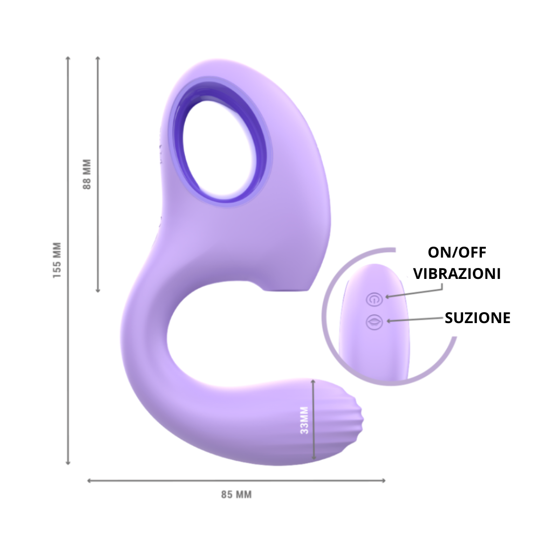 Vibrator mit Klitorissauger – Pulsar Love
