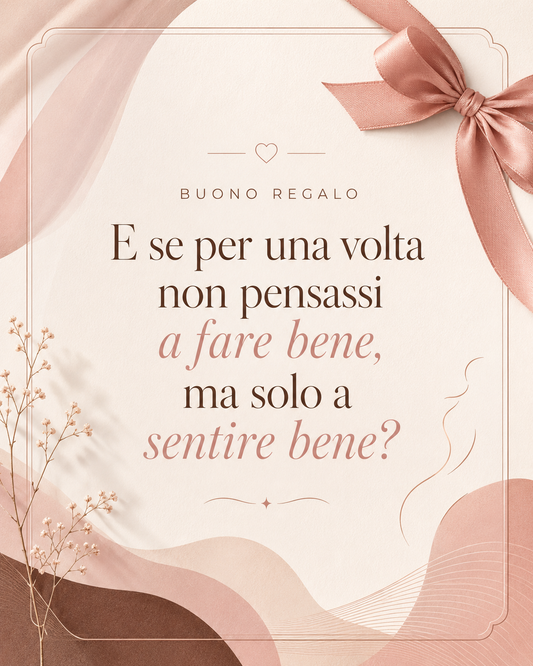 E se per una volta non pensassi a fare bene, ma solo a sentire bene? ✨ | Buono regalo MySexCare