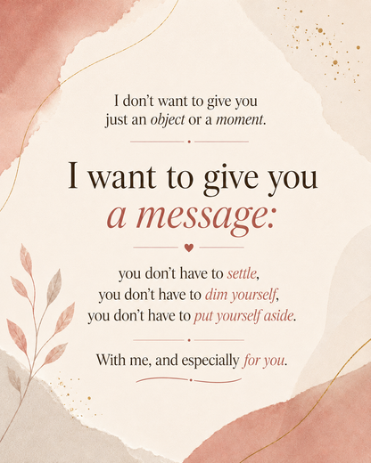 I want to give you a message 💕 | MySexCare Gift Voucher