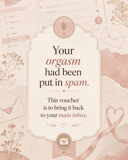 Your orgasm ended up in spam ✨ | MySexCare Gift Voucher