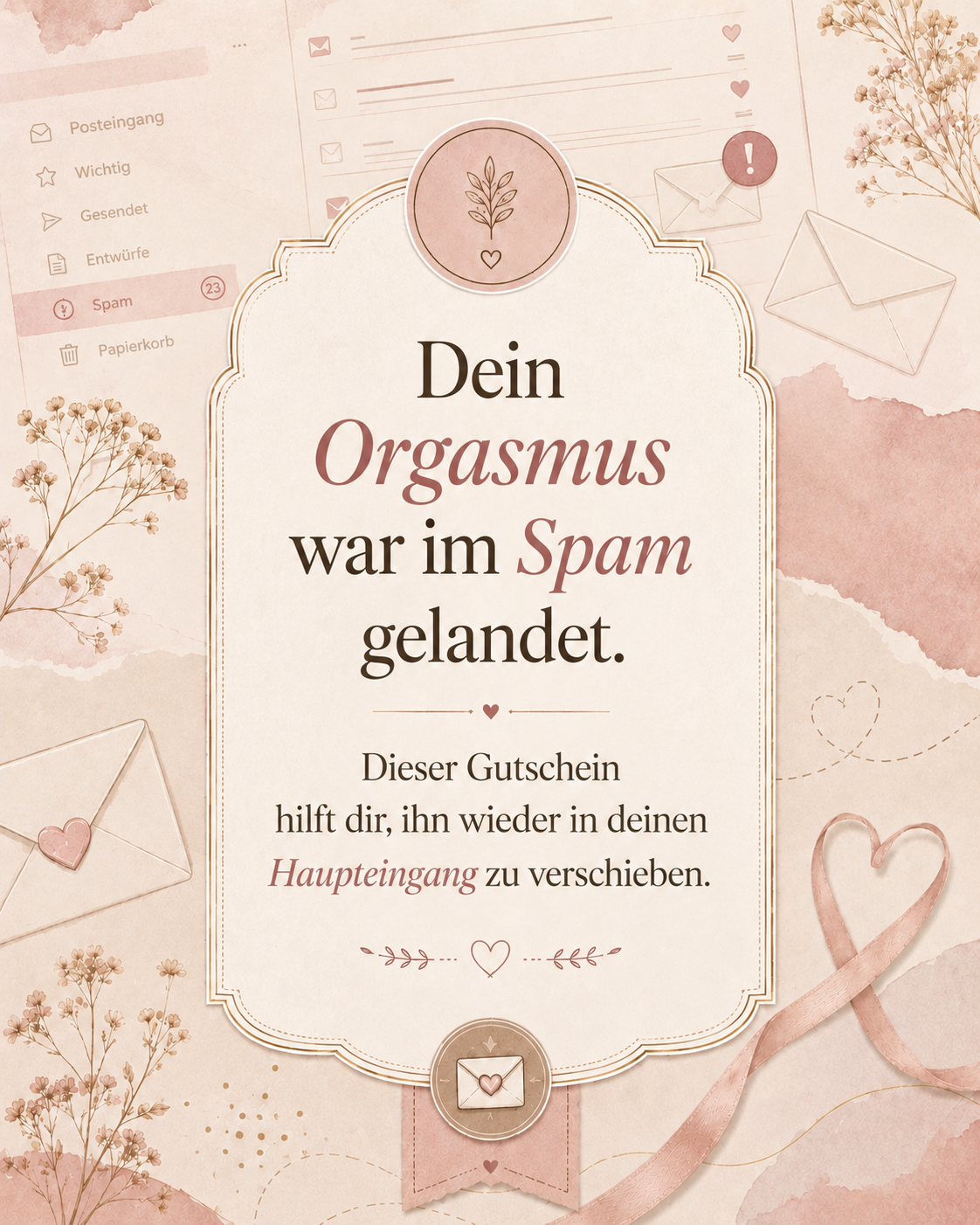 Your orgasm ended up in spam ✨ | MySexCare Gift Voucher