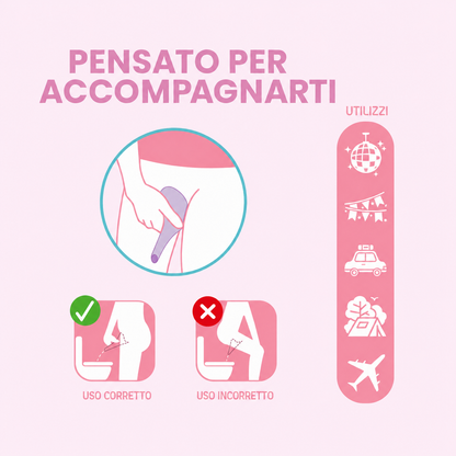 GoFlow – Orinatoio Portatile Monouso da Viaggio