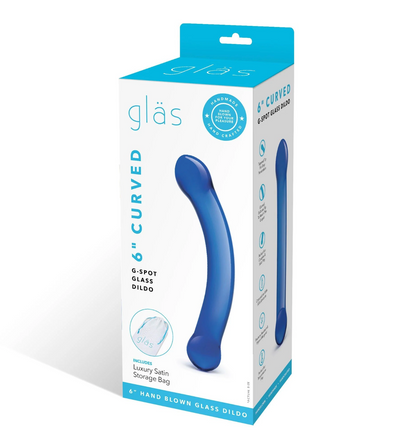 Dildo in Vetro - 6" Curved