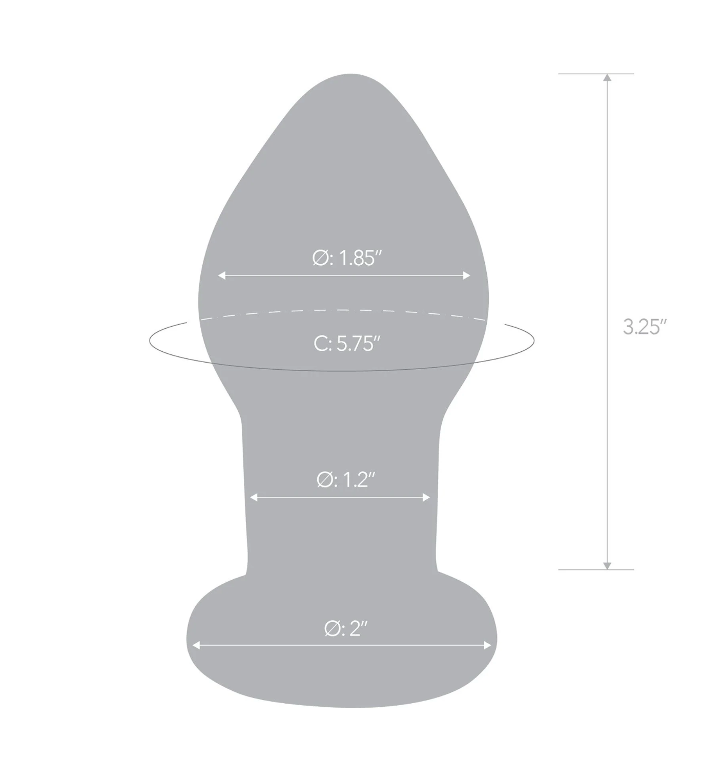 Plug in Vetro Vibrante - Remote Vibrating Butt Plug