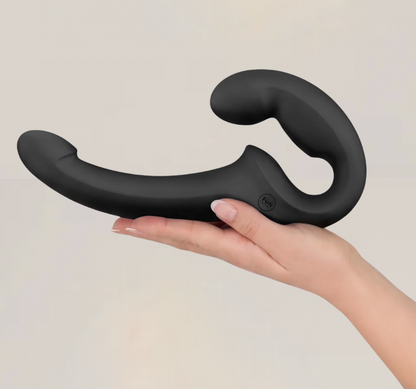 DuoMotion – Doppio Dildo Ergonomico Senza Imbracatura