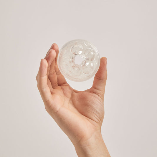 Crystal Duo – Masturbatore trasparente a doppia apertura
